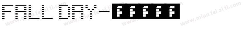 fall day字体转换